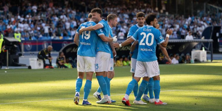 L'esultanza del Napoli (da sscnapoli.it)
