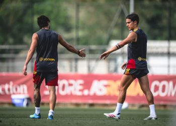 La Roma nell'amichevole contro la Primavera (da asroma.com)