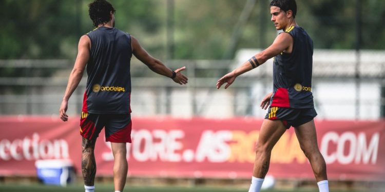 La Roma nell'amichevole contro la Primavera (da asroma.com)