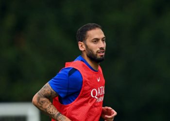 Hakan Calhanoglu in allenamento (Fonte sito ufficiale Inter)