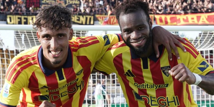 Tiago Gabriel e Coulibaly (fonte profilo X del Lecce)